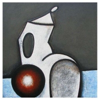 "Réflexion" - 36" X 36'' - Mixte sur panneau - 2013