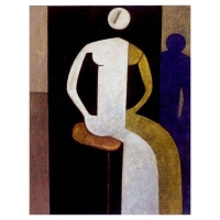 "Ombre bleue" - 44" X 34" - Acrylique sur panneau - 2004