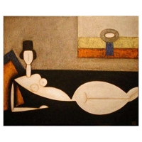 "Impression mystérieuse" - 24" X 30" - Acrylique sur panneau - 2006